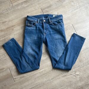 Diesel SLEENKER Jeans Slim Skinny Size W30 L30 Buttonfly